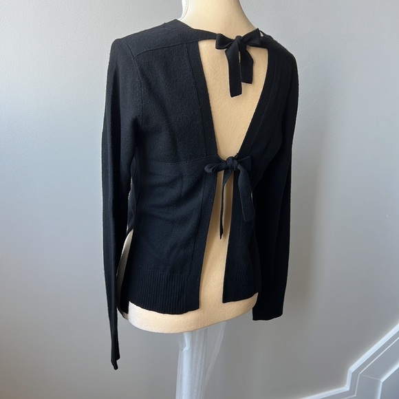 Elizabeth and James Tie Back Sweater, Size Large - Picture 9 of 12